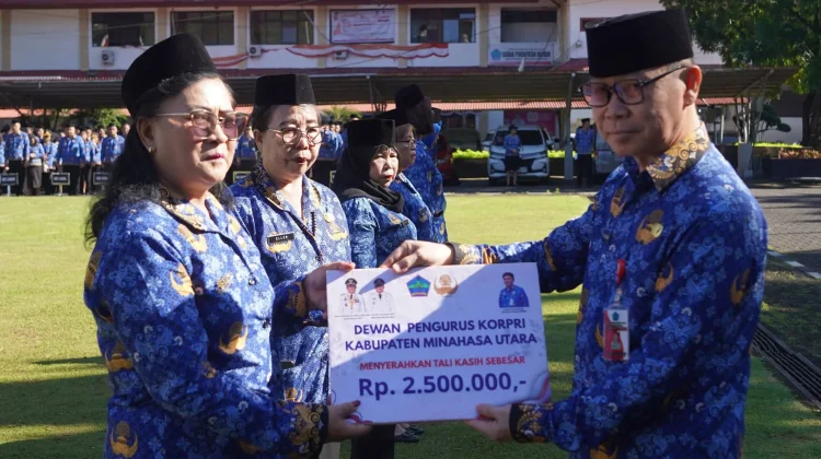 Dewan Pengurus Korpri Minut Salurkan Tali Kasih Bagi ASN yang Purna Tugas