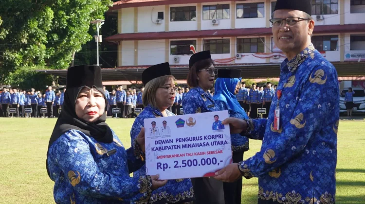 Dewan Pengurus Korpri Minut Salurkan Tali Kasih Bagi ASN yang Purna Tugas