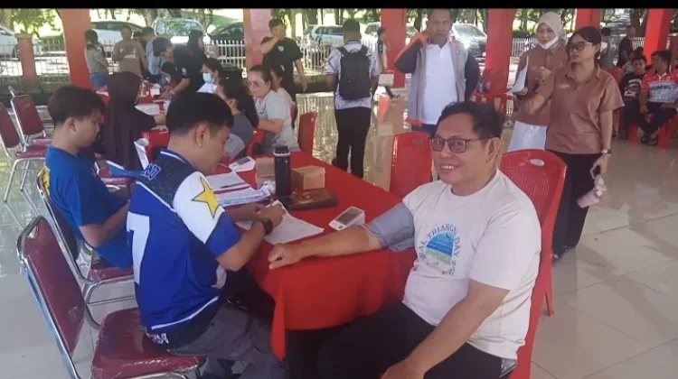 Aksi Donor Darah Pemkab Berkolaborasi Dengan PMI Minut