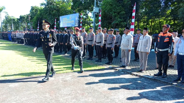Polres Minut Rayakan HUT Bhayangkara ke 80 Tahun