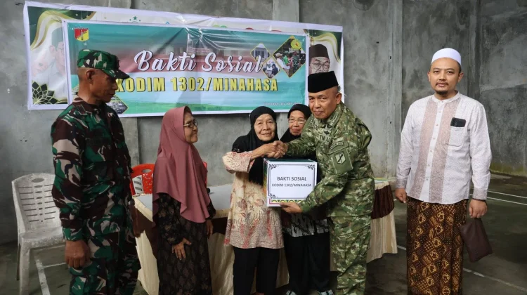 Haul Gus Dur, Kodim 1302/Minahasa Salurkan Tali Asih dan Layanan Kesehatan Gratis