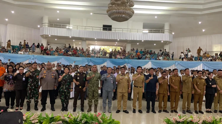 Momen Bahagia 130 Pasangan Ikut Kawin Massal, Gubernur Sulut Jadi Saksi