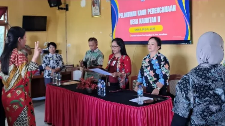 Pemdes Kauditan II Gelar Pelantikan Jabatan Kaur Perencanaan