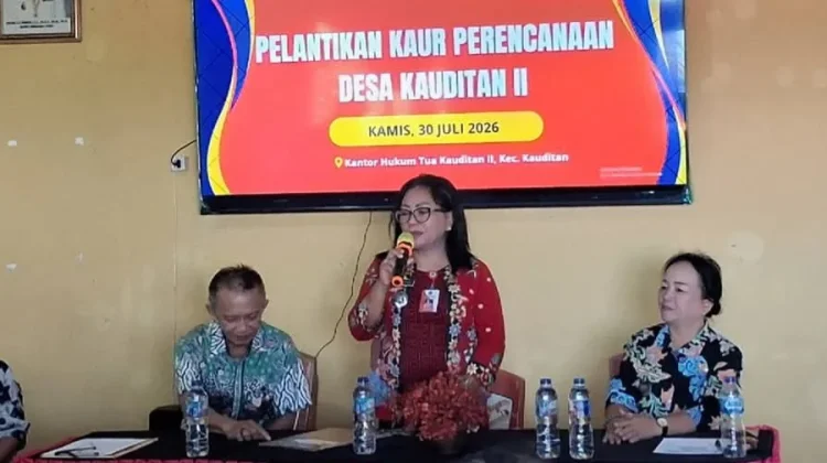 Pemdes Kauditan II Gelar Pelantikan Jabatan Kaur Perencanaan