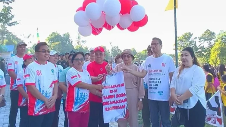 Pembukaan Kegiatan HUT RI ke 81 Tahun di Kecamatan Kauditan