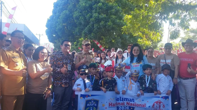 Digagas Pemkab Minut, Ribuan Peserta Padati Parade dan Gerak Jalan