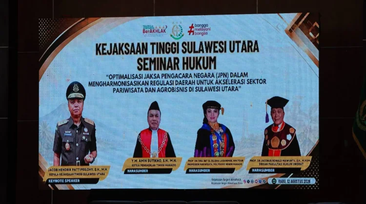 Seminar Hukum Kejati Sulut Dorong Investasi Pariwisata dan Agrobisnis