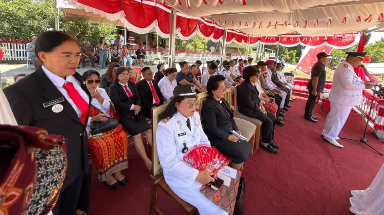 Upacara HUT RI ke 81 Tingkat Kecamatan Likupang Selatan