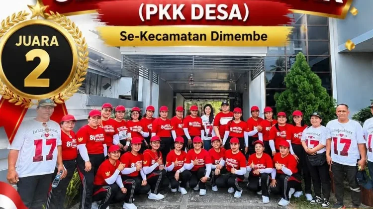 Semarak HUT RI di Kecamatan Dimembe, Wanua Tatelu Boyong Sejumlah Penghargaan