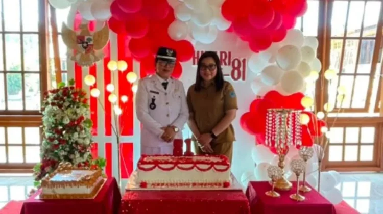 Wanua Klabat Peserta Lomba Gerak Jalan Tkt. Kecamatan Dimembe