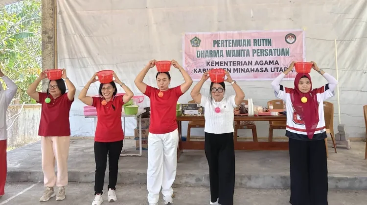 Semarak Kemerdekaan, Ragam Perlombaan Unik Digelar DWP Kemenag Minut