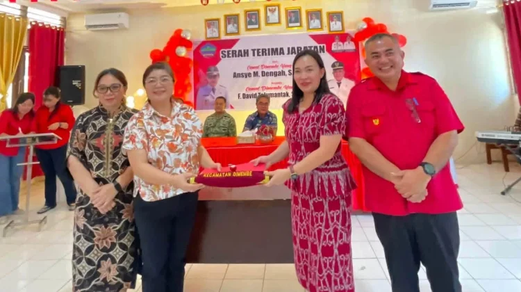 Serah Terima Jabatan Camat Dimembe