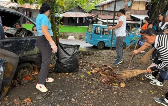 Dinas Sosial Sulut Gelar Kerja Bakti di Terminal Paal Dua