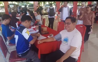 Aksi Donor Darah Pemkab Berkolaborasi Dengan PMI Minut