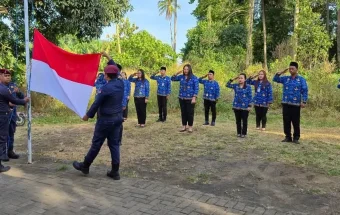 KPU Minut Gelar Upacara Peringati HUT RI ke 81