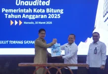 Moment Penyerahan LKPD Pemkot Bitung
