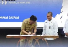 Moment Penyerahan LKPD Kabupaten Kota se Sulut