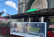 Persiapan Ibadah Jumat Agung di Paroki Raja Damai Tikala Baru Manado