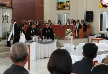 Perayaan Jumat Agung Jemaat GMIM Yerusalem Kalawat Berlangsung Khidmat