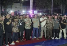 Moment Lari 100 meter sprint Piala Kapolres Bitung
