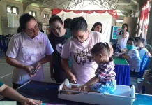 Sasar Desa Sampiri, Puskesmas Airmadidi Gelar Posyandu ILP