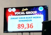VG Bukit Moria Winangun Juara Vokal Grup seri A