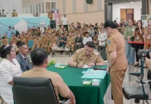 Kawin Massal Puluhan Pasangan di Sulut