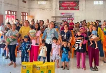Pemdes Klabat Salurkan PMT bagi Anak 0-4 Tahun