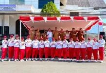 Kecamatan Dimembe Ikut Lomba Gerak Jalan Menyemarakan HUT RI ke 81 Tahun