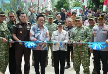 Peresmian Jembatan Garuda Armco Lotta Dorong Konektivitas Warga