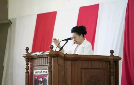 Moment Ibadah Oikumene Pemkab Minahasa