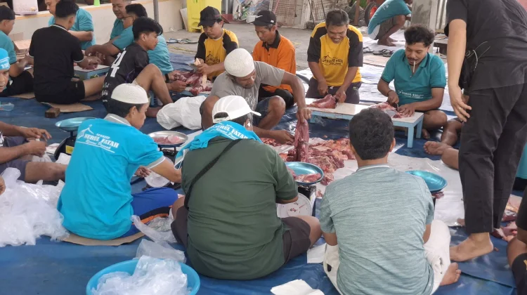 Idul Adha 1447 H, Semangat Gotong Royong Warga Warnai Prosesi Penyembelihan Hewan