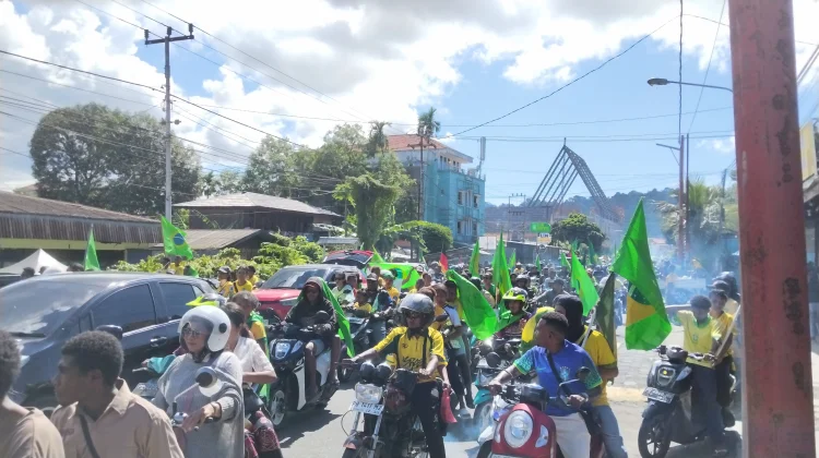 Ribuan Fans Club Piala Dunia 2026 Ikuti Konvoi Damai