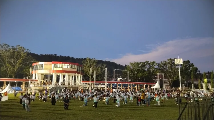 Ratusan Pendukung Acara Ikuti Gladi Perdana Pembukaan Pesparawi Nasional XIV