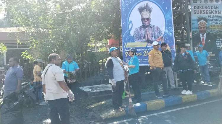 Sambut Pesparawi Nasional, Kerja Bakti Massal Digencarkan