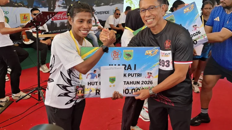 Fun Run 5 Km Meriahkan HUT ke-81 TNI di Manokwari