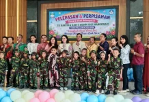 Pelepasan siswa Kelompok B TK Kartika XXII-1 Kodim 1801 Manokwari