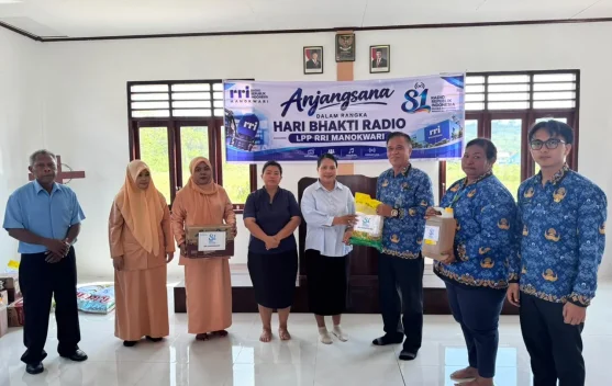 Semangat Kebersamaan RRI Manokwari di Hari Bakti Radio
