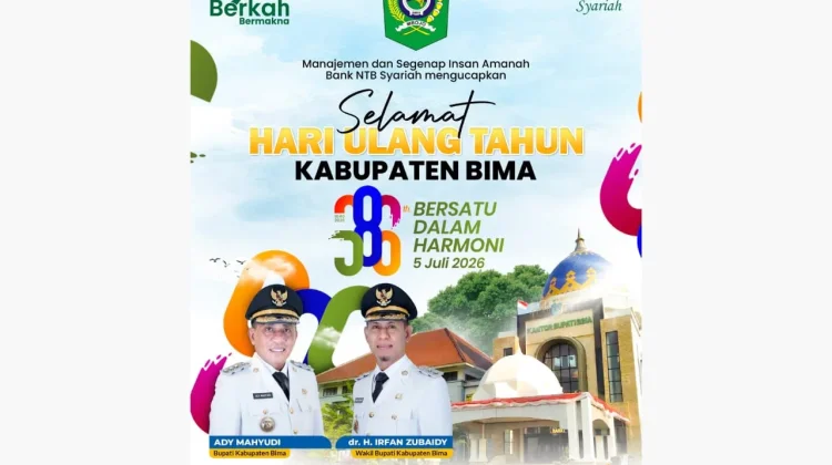 Bank NTB Syariah: Selamat HUT Kabupaten Bima Ke-386
