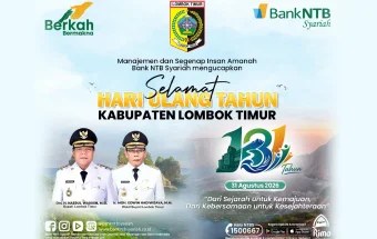 Bank NTB Syariah Ucapkan Selamat HUT Kabupaten Lombok Timur ke-131