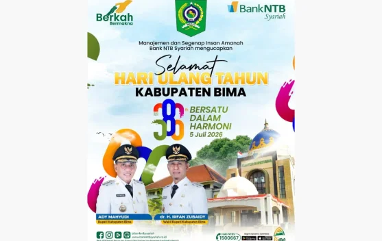 Bank NTB Syariah: Selamat HUT Kabupaten Bima Ke-386