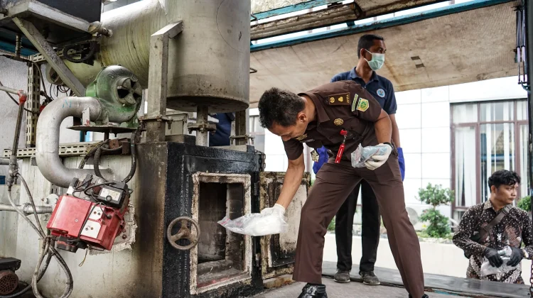 BNNP Sumut Musnahkan Barang Bukti Narkotika Hasil Operasi Saber Bersinar 2026