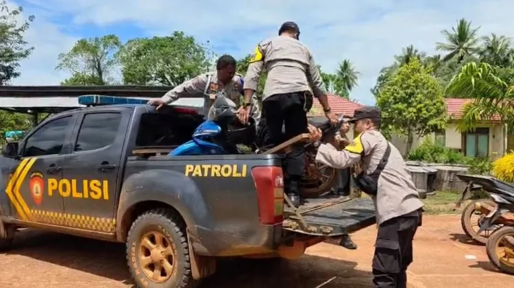 Polsek Temukan Kendaraan Curian di Semak
