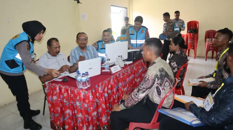 Asistensi Penerimaan Anggota Polri Digelar