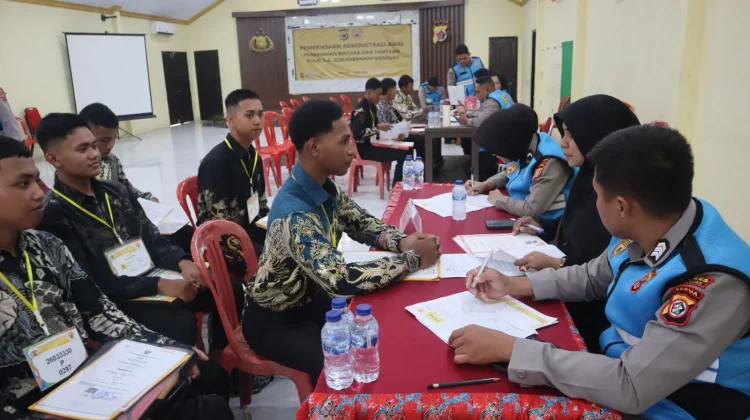 Asistensi Penerimaan Anggota Polri Digelar