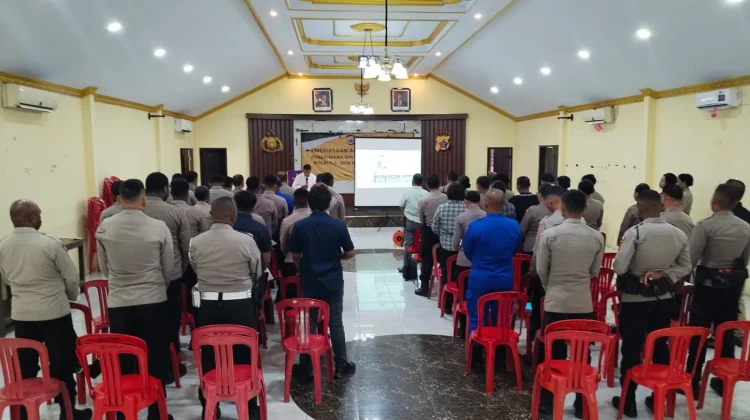 Personil Polres Ikuti Peresmian Gereja via Zoom