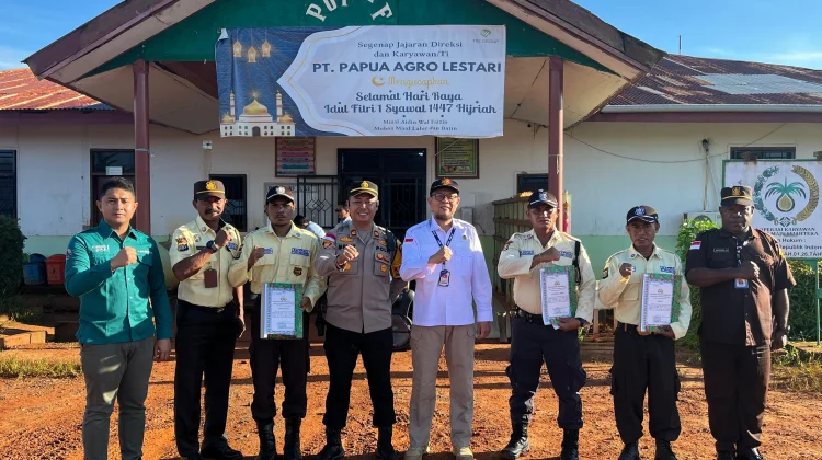 Polres Merauke Beri Penghargaan kepada Tiga Security