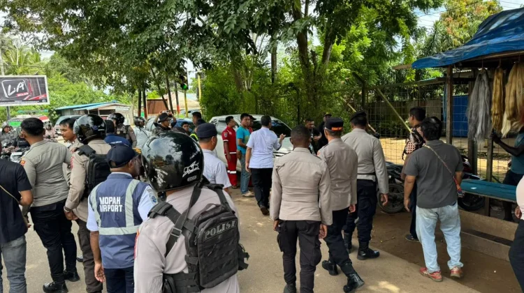 Polres Amankan Pembukaan Palang Rumah Negara