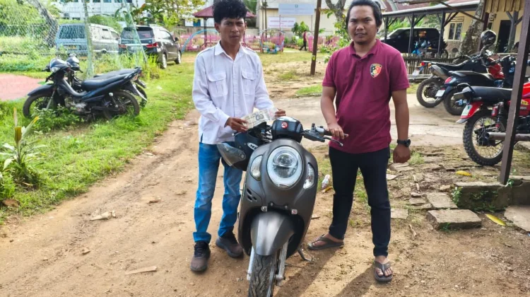 Gerak Cepat Sat Reskrim, Motor Hilang Ditemukan