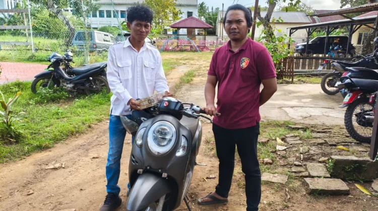 Gerak Cepat Sat Reskrim, Motor Hilang Ditemukan